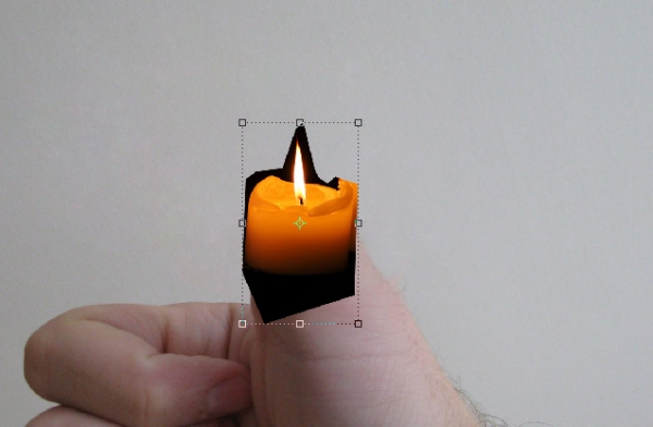 Creation of Candle finger: Step 2